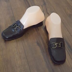 Arturo Chiang - Horse Bit Brown‎ Leather Mules